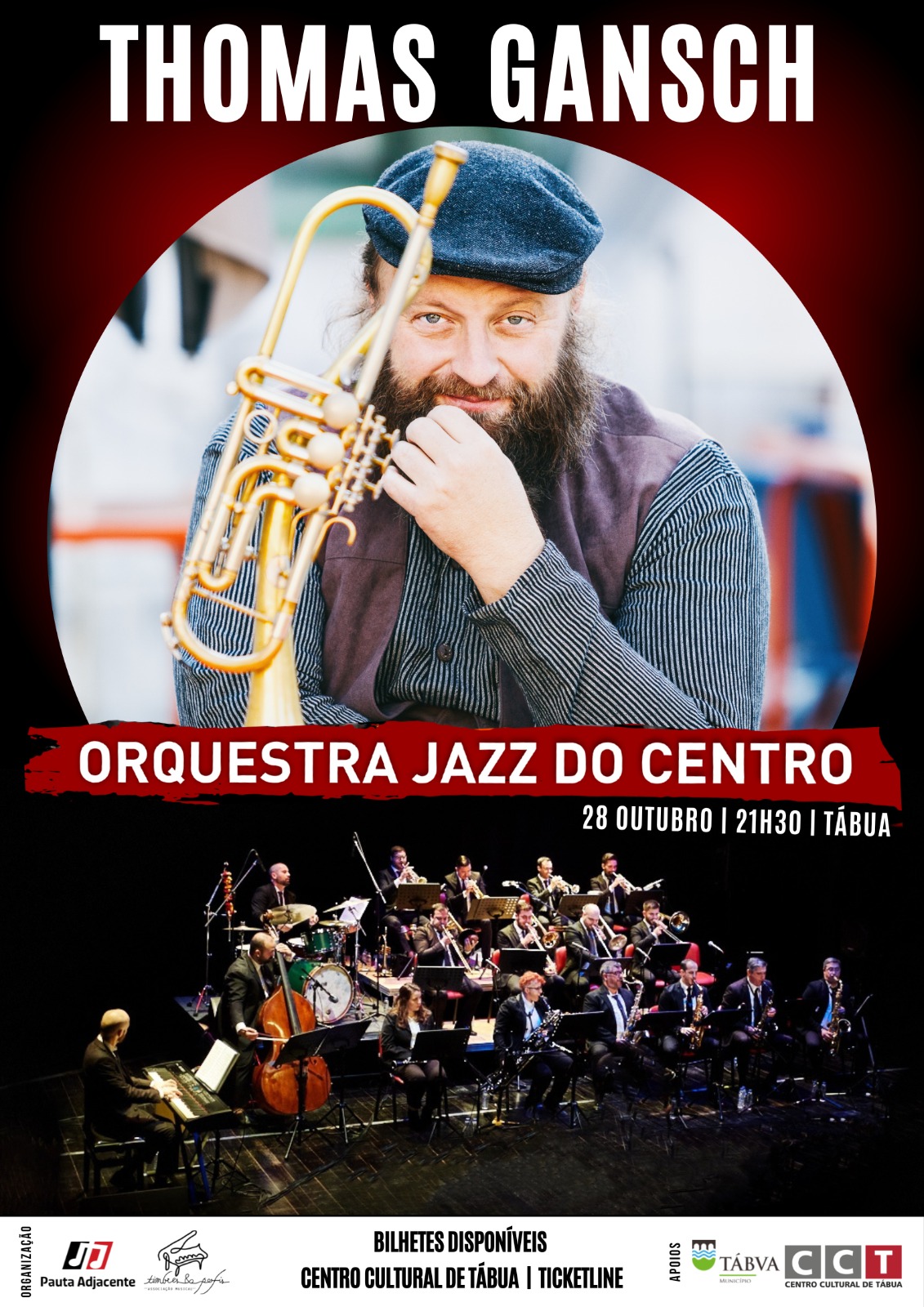 28 Outubro 2022 - ORQUESTRA Jazz Do CENTRO convida Thomas Gansch