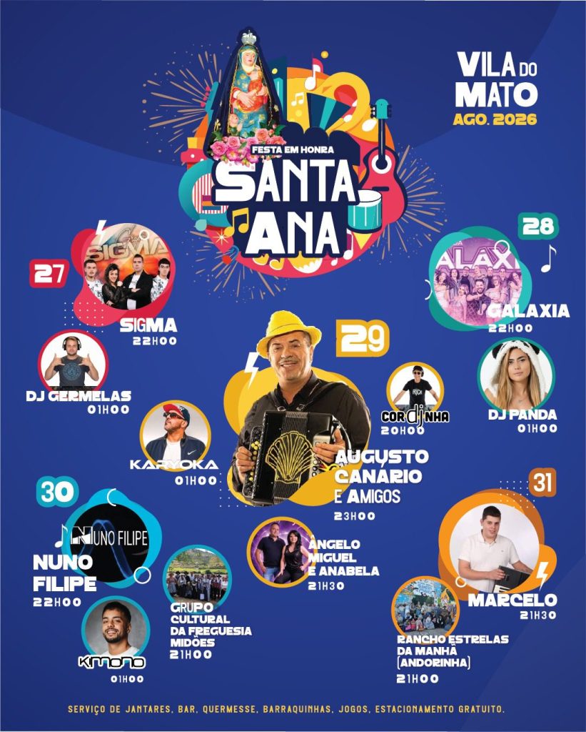 Festa em Honra de Santa Ana 2026 – Vila do Mato